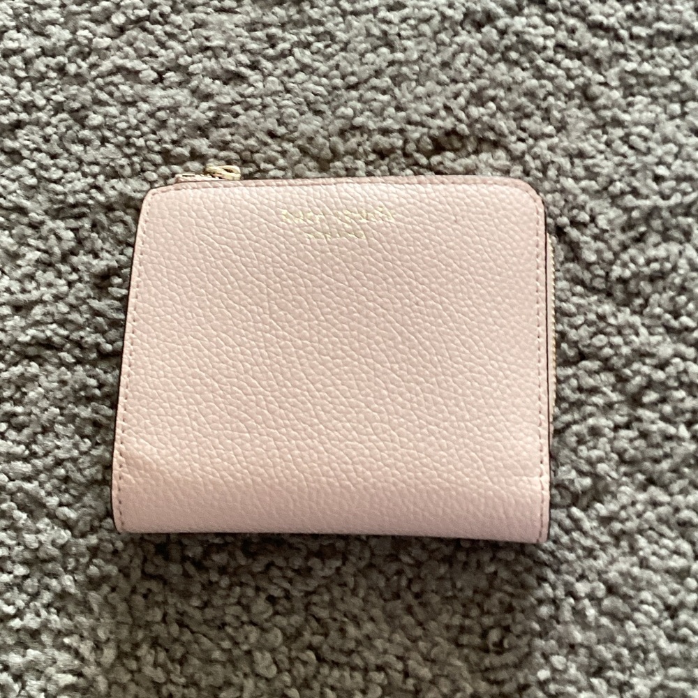 Kate Spade Blush Pink Leather Zip-Around Wallet